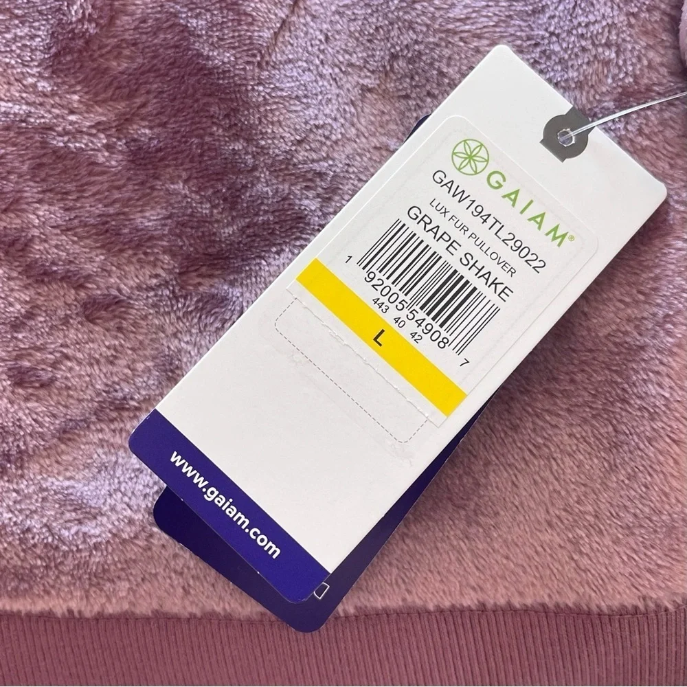 GAIAM Yoga Soft Lavender Crew Neck Sweater